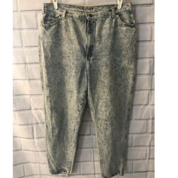 PS Gitano Denim - Vintage Acid Stone Wash Mom Jeans Size 26W 40